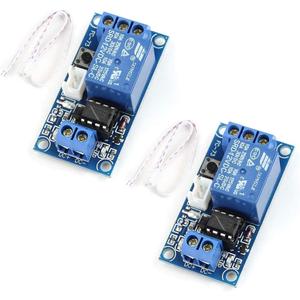 HiLetgo 2pcs 12V Single Bistable Self-Locking Relay Module Push to Start and Stop