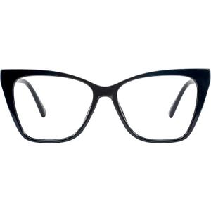 Cat Eye Reading Glasses for Women Stylish Oversized Readers with Spring Hinges 1.0 