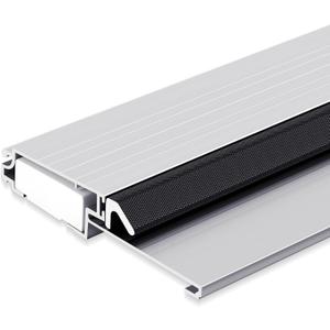 Tandefio 1 Pc 4-9/16"x1"x36" Exterior Door Threshold Heavy Duty Silver Aluminum Outswing Fixed Bumper Sill, Composite Material Base with Aluminum Top and Seal Outswing Door Threshold (Silver)