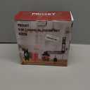 Immersion Blender, PRASKY 1200W 20 Speeds Electric Handheld Portable Stick Mixer, 5-in-1 Hand Blender Stainless Steel with Turbo Mode,Chopper, Whisk, Milk Frother for Soup, Smoothies,Puree, Baby Food (Silver)