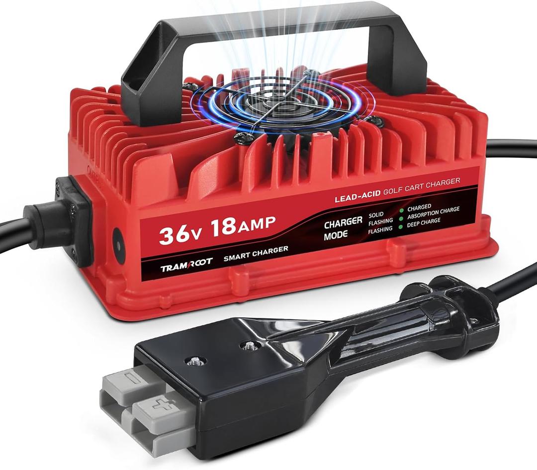 18 Amp Golf Cart Charger for 36 Volt EZGO Marathon Lead Acid Battery with Anderson SB-50 Plug