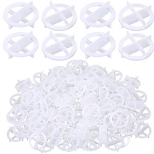 Nuanchu 500 Pcs 1/32"(1mm) Tile Spacers Removable Cross Ceramic Spacers Corner Separators Reusable Wall Floor Construction Tool Plastic Leveling Clips for Various Types of Tile Leveling (White)