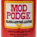Mod Podge Gloss Sealer, Glue & Finish: All-in-One Craft Solution- Quick Dry, Easy Clean, for Wood, Paper, Fabric & More. Non-Toxic - Craft with Confidence, Made in USA, 32 oz., Pack of 1, EXP:11/02/2026