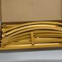 Wokceer 6.6 FT Wedding Arch Backdrop Stand Gold Metal Chiara Backdrop Stand for Wedding Ceremony Birthday Party Bridal Baby Shower Photo Booth Garden Floral Balloon Arch Decoration (6.6 x 3.3 FT (HxW)