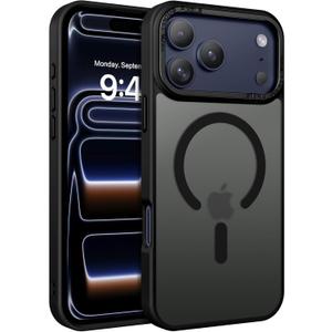 BENTOBEN Magnetic for iPhone 17 Pro Max Case 6.9" 2025, [Compatible with Magsafe] Slim Cute Matte Translucent Shockproof Drop Protective Bumper Women Men Phone Cover for iPhone 17 ProMax, Black