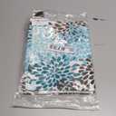 Blue Gray Dahlia Placemats Set of 6, Geometric Flowers Heat Resistant Table Mats Washable Place Mats for Party Kitchen Farmhouse Home Dining Holiday Decor 12x18 Inch