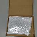 ADIIL 40 PCS Q Hanger Hooks with Safety Buckle, Windproof Screw Hooks for Hanging Outdoor String Lights, Plants, Christmas Patio Lights, 2.2 Inches, White