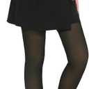 Delcast 2 Pairs Fleece Lined Tights WomenFake Translucent Thermal Sheer Thick Pantyhose Leggings for Winter (M)