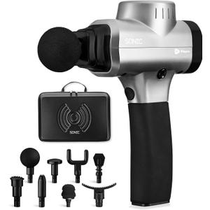 LifePro Massage Gun & Holder (Sold Separately)  Percussion Muscle Massager for Athletes with 8 Heads & 6 Speeds  Deep Tissue Back Muscle Extender for Recovery (1 Count (Pack of 1), Silver) LifePro Massage Gun & Holder (Sold Separately)  Percussion Muscle Massager for Athletes with 8 Heads & 6 Speeds  Deep Tissue Back Muscle Extender for Recovery (1 Count (Pack of 1), Silver)