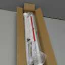 Curtain Rod Set for Windows 28 to 60 Inch - 5/8 White Heavy Duty - Decorative Window Curtains Rod with Brackets for Kitchen, Bathroom, Sliding Cafe Curtain Rods Door(2.4-5 Feet) (30-60"(1 Pack))