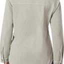 WallFlower Casual Fleece and Plaid Shackets Jackets Juniors for Women, Soft Button-Down, Vetiver, X-Large (XL)