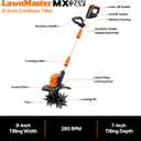 LawnMaster 24V MAX 9 Cordless Tiller CLTE2409