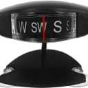 Car Compass Ball with Adhesive Suction Cup, Automotive Compass Dashboard Compact Auto Directional Sphere for Cars Trucks Boats Easy Attachment for Windshield Dash