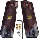 Cool Hand 1911 Wood Grips, Grips Gold Screws Included, Full Size (Government/Commander), Checker Diamond Cut or w/Patriotic US Logo or Honey Comb Texture, Ambi Safety Cut