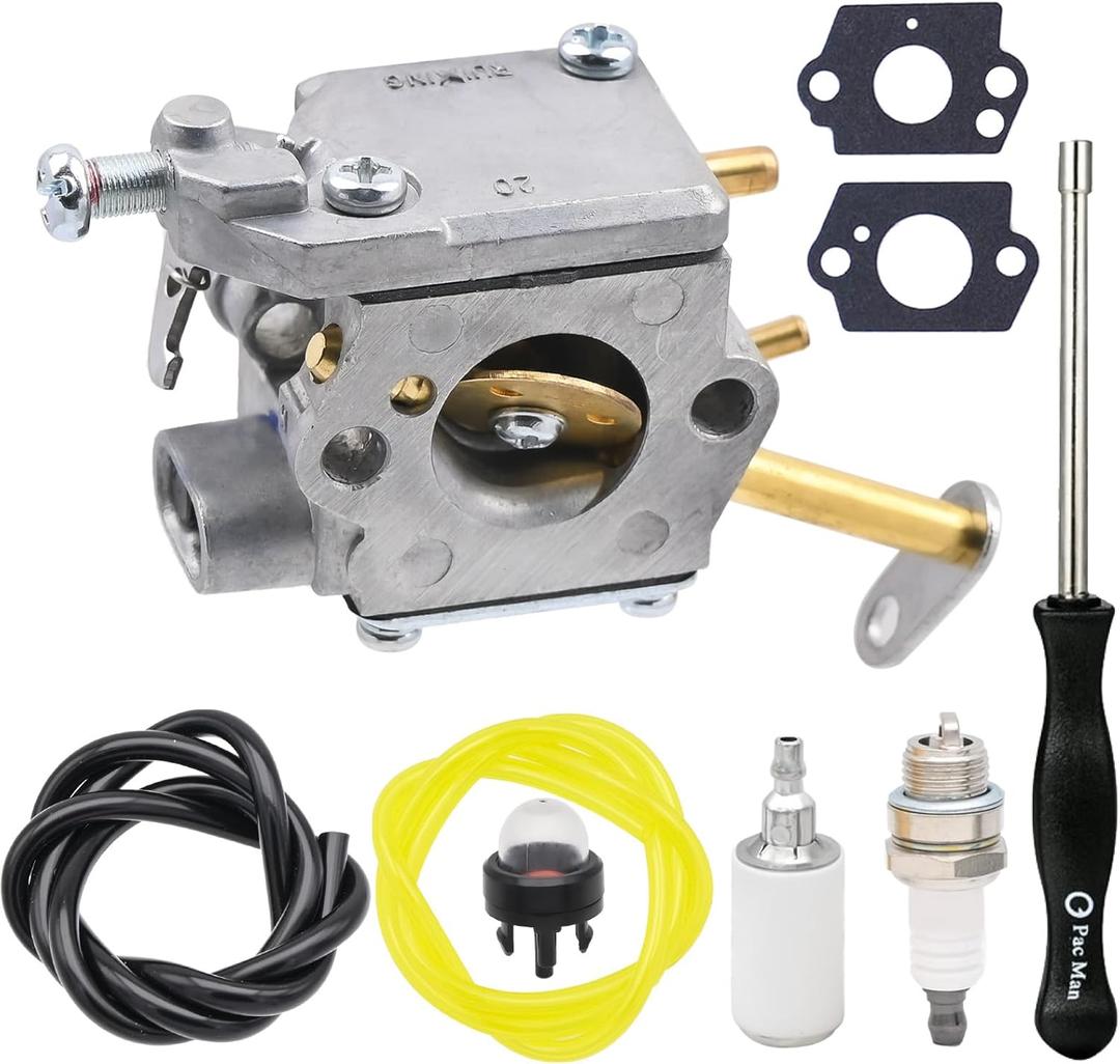 Hypersky 300981002 Carburetor Carb kit for Homelite 33cc UT-10532 UT-10926 Carb Ryobi RY74003D Chainsaw Replaces Parts 000998271 A09159 A09159A Zama C1Q-601 C1Q-H42