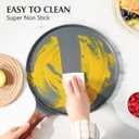 SENSARTE Nonstick Crepe Pan, Swiss Granite Coating Dosa Pan Pancake Flat Skillet Tawa Griddle 10-Inch with Stay-Cool Handle, Induction Compatible