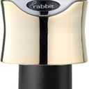 Rabbit Champagne and Wine Sealer, Champagne Preserver, Air-Tight Seal (Gold)