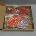10 Pcs Lotus Backdrop Hangings for Decoration Indian,Indian Pooja Decorations for Home,Navratri,Ganesh Pooja,Puja,Hindu,Shubh Labh,Wedding,Diwali Decorations,Garlands Diwali Floral Wall Decor