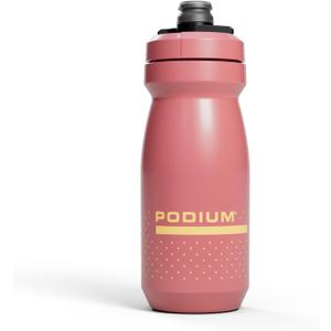CamelBak Podium 21oz Bike Water Bottle - Easy Squeeze Bottle - Fits Most Bike Cages, Coral Sunset