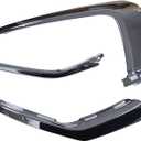 Silscvtt Front Right Bumper Chrome Trim Molding Strip 3 Pieces Kit Replacement for Outlander 2016-2019 6407A142 6407A146 6407A144 MI1047103SET