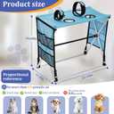 Foldable Pet Grooming Hammock with Stand for Small Dogs & Cats - 8.8 lb