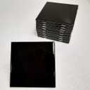 4 in Black Ceramic Tile 4.25 inch Shower Bathroom Kitchen Backsplash American Olean Gloss 4 1/4" Box 10 Piece
