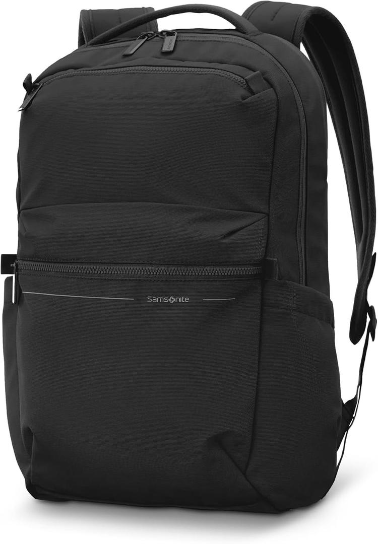 Samsonite Better Than Basic Backpack - Dedicated Laptop Compartment, Quick Stash Front Pockets and Lightweight Breathable Airmesh - Black, Large