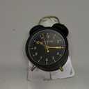 La Crosse Clock 617-3314BG Black Twin Bell Quartz Alarm Clock with Silent Sweep Movement