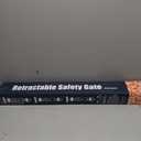 Reinforced Retractable Baby Gate or Mesh Dog Gate,Easy to Use for Stairs, Doorways, Hallways, Indoor, Outdoor, Wide Pet Gate 33.5" Tall, Extends to 45" Wide, Black