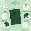 2 x GoGirl Self-care Journal  Daily Mental Health Notebook with Mood & Wellness Trackers  Personal Development, Meditation & Reflection Journal for Women  Hardcover, Lasts 3 Months (Forest Green) (Compact (5.3" x 7.7"))