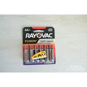 RAY8156FUSK - Alkaline High Energy Batteries 6 Pack RAY8156FUSK - Alkaline High Energy Batteries 6 Pack