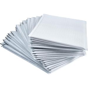 #4 White Padded Bubble Lined Poly Mailer Bag for Shipping and Packing, Tear-proof, Water-resistant and Lightweight Envelopes, 9.5 x 13.5 inches, Postal Self-Seal Adhesive Opaque Bags. (50)