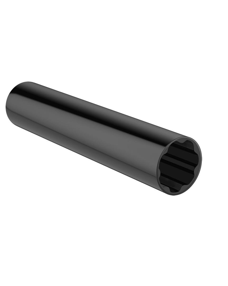 GAsupply 7 Spline Spiked Lug Nuts Key, Drive Replacement Socket Key Tool for M14x1.5, M14x2.0, 9/16-18, 1/2-20, M12x1.5, M12x1.25 Universal Wheel Lock Spike Lug Nuts, Black 1pc