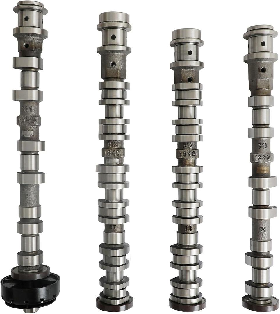 3.6 4PCS Camshaft Kit Right Left Intake & Exhaust Camshaft Kit Fit for Dodge Jeep Ram 1500 Pacifica Voyager Grand Cherokee 3.6L 2016-2024 Replace#5047913AD 5048030AD 5048029AD 5047912AD