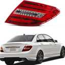 ZXMT LED Type Outer Tail Light Lamp Assembly Compatible with Mercedes Benz W204 C-Class 250 C250 C300 C350 2011 2012 2013 2014 Rear Tail lamp Bake Lamp 2049060703 MB2801135(Right Passenger side)