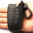 for Ford Key Fob Cover Leather Key Shell for Ford F150 Bronco Explorer Expedition Maverick Mustang Accessories