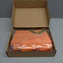 12 Pcs Thanksgiving Basket for Gifts Empty with Cellophane Bag & Ribbon Bow Fall Novel Orange Brown Green Gift Wrapping Basket for Autumn Birthday Wedding Party Favor Supplies 9.8 x 6.5''