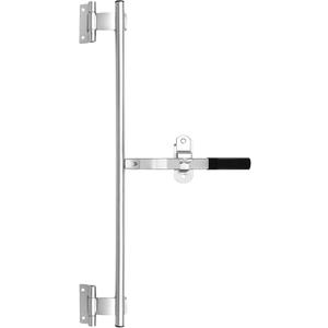 QWORK Cargo Trailer Cambar Cam Bar Lock, 36" Trailer Door Latch, Zinc Plated, Folding Ramp Door, RV Hauler, Single Hinge Point & Mounting Hardware