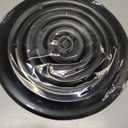 Fits 10 Inch Neck Air Duct | Steel Round Air Supply Diffuser for Ceiling by Handua | Round Diffuser Vent Cover | Black | Outer Dimension: 13-15/16"