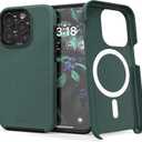Crave Dual Guard for iPhone 15 Pro Case, Compatible with MagSafe Shockproof Protection Dual Layer Case for Apple iPhone 15 Pro (6.1") - Forest Green