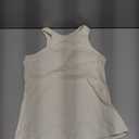 SUUKSESS Women Padded Cotton Ribbed Tank Tops High Neck Racerback Basic Tops, Size M