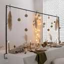 OSYIN Over The Table Rod Stand with Clamps, 18-101Length, 16-64Tall, Adjustable Metal Balloon Flower Arch Stand, Decorated Arch for Party, Birthday