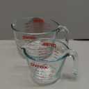 Pyrex Essentials (2-Pack) Glass Measuring Cups Set, (1 & 2 Cup) Measuring Cups For Prepping, Baking and Cooking, Preheated Oven, Dishwasher, Freezer, and Microwave Safe