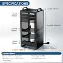 10Inch Mini Server Rack,12U Network Rack with Rack PDU Power