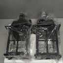 TOBUSA 2Pack Outdoor Light Fixtures, 100% Aluminium Waterproof Exterior Wall Lantern, AntiRust Outside Black Wall Sconce Porch Lights for House Garage, Doorway, Bulbs Not Included