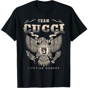 Team Cucci Lifetime Member - Cucci Name T-Shirt. S Size