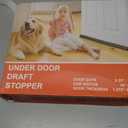 (2 Pack) Under Door Draft Stopper, Draft Stopper for Bottom of Door, Adjustable 30-36 Inch Door Draft Blocker, Under Door Gap Filler, Easy Install Door Seal, Helps Reduce Drafts, Noise and Heat Loss
