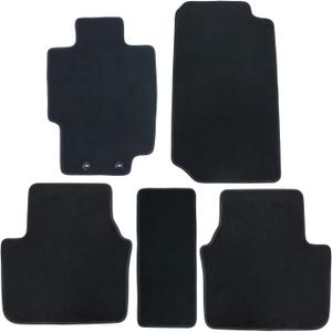 SecosAutoparts Floor Mats Set Fit for Acura TL 2004-2008
Base/Navigation/Type-S，5PCS Front & Rear Carpet Replacement All Weather Interior Protection，Black Velour ，Custom Fit
