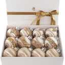 12 Pcs Satin Christmas Balls, Silk Christmas Tree Hanging Ornaments, Luxury Home Decorations for Xmas Tree Wreath Garland Holiday Wedding Party Decoration (Champagne)