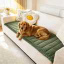 Awjcsv Couch Cover for Dogs Washable, Fuzzy Pet Couch Covers for 3 Cushion Sofa Pet Friendly, Non Slip Sofa Cover (Green, 27.6" x 82.7"/70 x 210cm)